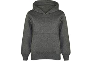NY DELUXE EDITION Sweat à capuche uni pour enfants et filles de 5 à 13 ans