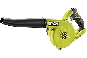 RYOBI Souffleur de Chantier sans Fil 18V One+ R18TB-0 – Compact, 3 Vitesses, Idéal Dépoussiérage Atelier, Voiture – Batterie Non Incluse
