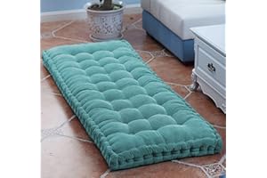 DG Catiee Thick Bench Cushion Pad/Long Sofa Cushions Indoor,Garden Bench Cushion Seat Pad,Rectangle Dining Bench Cushion/Bed Floor Cushions (40x40cm,Blue B)