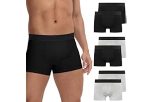 FALARY Boxershorts Herren 12er/6er Pack – Bequeme Unterhosen Männer aus Bio-Baumwolle, Atmungsaktiv & Ohne Etikett (Größe S-3XL)