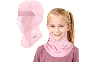 ICOCOPRO Cagoule d'hiver chaude pour enfant, coupe-vent, masque de ski, pour garçons et filles, taille unique