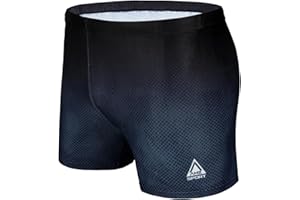 AMZSPORT Bañador de Hombre Secado Rápido Bañadores Boxer con Cordón