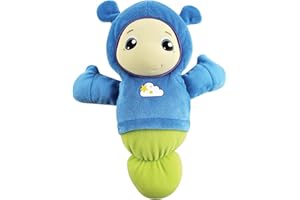 Cefa Toys-Oruguita Luminosa Azul Playskool.Peluche Quitamiedos. Luz y Nanas para Dormir Apto para niños a Partir de 0 Meses.