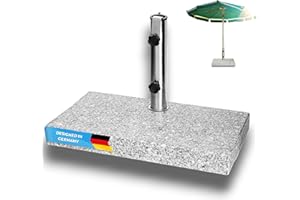PRO KIRA Sonnen Schirmständer / 25 kg/bis Durchmesser 300cm / Granit Balkonschirmständer/eckig