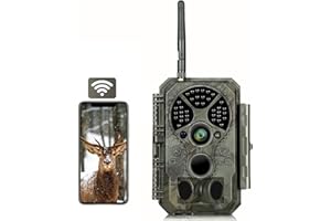Folgtek WLAN Wildkamera 32MP 1296P mit Nachtsicht und Bewegungserkennung, IP66 Wasserdicht 120° Weitwinkel & 0,1s Auslösezeit für Hinterhof, Garten, Bauernhof
