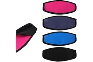 NQEUEPN 4 pcs Diving Mask Straps, Swimming Waterproof Mask Strap Covers Neoprene Mask Strap Covers Water Sports Snorkel with Neoprene Slap Straps for Diving Masks