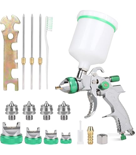 Kit de pistola pulverizadora HVLP, pistola de pintura en aerosol para