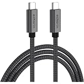 Echorin 240W, 20 Gbps, 4K 60Hz, USB C'den USB C'ye, &Ouml;rg&uuml;l&uuml; Hızlı Şarj, G&ouml;r&uuml;nt&uuml; ve Veri Aktarım Kablosu PD 3.2, 5A, iPhone 15,