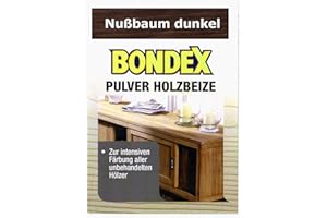 Bondex Holzbeize Pulverbeize Beutelbeize Beize auf Wasserbasis für Möbel 5er Pack (nußbaum dunkel)