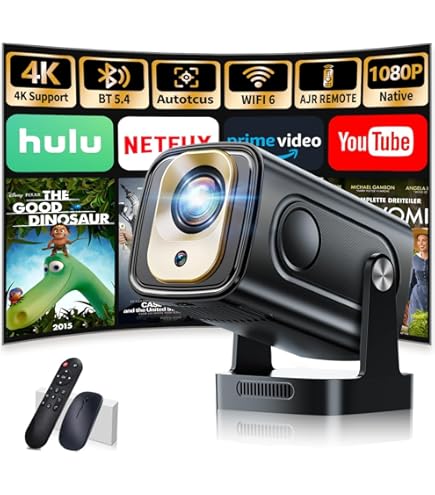 Mini Proiettore WiFi 5G E Bluetooth - 12000 Lumen, Full HD 1080P, Portatile Per Cinema Casa - Foto 11