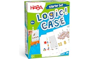 HABA Logic! CASE Starter Set 6+, gra logiczna dla dzieci od 4 lat, gra podróżna, 306118