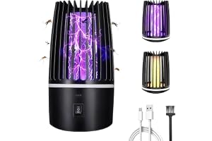 Insektsbekämpare, 4000mAh Elektrisk mygglampa myggfälla myggdödare med UV-lampa USB-uppladdad återladdad batteri myggskydd flugfälla insektsfälla myggdödare inomhus utomhus