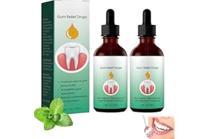 FEXPDL DentiZen Gum Regrowth Drops 2PCS,Dentizen Gum Therapy Gel Gum Repair for Receding Gums Gum Disease Treatment for Adults Natural Gum Restore Plus Liquid Drops Mouthwash