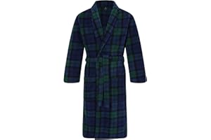 John Christian Bata Polar Térmica Suave, Tartán escocés, Hombre