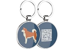 DISONTAG Placas para Perros,Placa para Perros Personalizadas,Placas para Mascotas,Placa De Identificacion Perros,41 Patrones Realistas, Pantalla De Información única | Modificable
