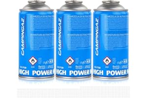 Campingaz Lot de 3 cartouches de gaz CG1750 - Cartouche à valve à visser - 170 g - Butane