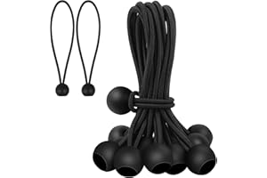 SEPGLITTER Spanngummis mit Kugel Planenspanner, 30 Stück 15 cm Schwarze Robuste Gummispanner Zeltgummis zum Festzurren von Planen, Überdachungen, Campingzelten, Ladungshaltedrähten, Schläuchen