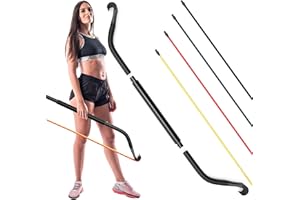 Synergee Resistance Bow. Portable Home Gym with Resistance Bands and Bar System. Collapsible Resistance Bar with Handles. Full Body Workouts for Home, Travel or Outdoors.