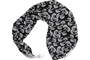 My Brest Friend Original Nursing Pillow Cover - Slipcovers For Baby - Adjustable Fit, Easy Care, Durable - Original Nursing Pillow Not Included, Black Flowing Fans