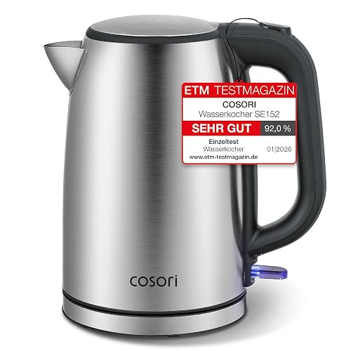 COSORI Wasserkocher Edelstahl, 1,7 L