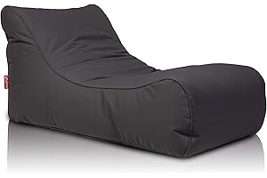 Ecopuf Master | Pouf Poltrona Sacco Chaise Longue da Esterno in Poliestere Impermeabile WaterProof | Pouf a Sacco Lettino Sfoderabile con Tasca Laterale Pieno di Pallini di Polistirolo | Dim 115x65x60