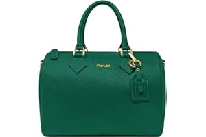 Parubi Sac à Main Femmes en Cuir Souple Véritable, Sacs Portés Épaule Fabriqué en Italie, Sac Porté Main Sacoche Élégant avec Bandoulière et Breloque pour Femmes et Filles (Olimpia)