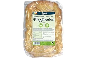‎LOCAWO Locawo High Protein & Low Carb Pizza Boden 2 Stück | Pizza Basis | 71% weniger Kohlenhydrate | Doppelte Proteine | 89% weniger Fett | Voller Weizengeschmack | Vegan