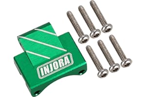 INJORA Rear Axle Truss Upper Link Mount Accessori CNC in Alluminio per Axial SCX24 C10 JLU Gladiator Bronco Upgrade Part(Verde)