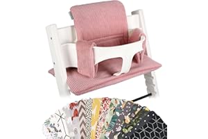 Ukje | Coussin pour Stokke Tripp Trapp | Plusieurs Couleurs & Imprimés | Fait Main en Europe | Compatible avec Stokke, Chaise Stokke, Chaise Haute Stokke, Chaise Stokke Tripp Trapp et Stokke Chaise