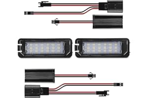 ‎LLCTOOLS LLCTOOLS - Nummernschildbeleuchtung Langlebig & Effizient - Kennzeichenleuchte LED kompatibel mit VW Golf 4/5/6 & mehr - Hochwertige Canbus LED Kennzeichenbeleuchtung - 2x Auto Kennzeichenleuchten
