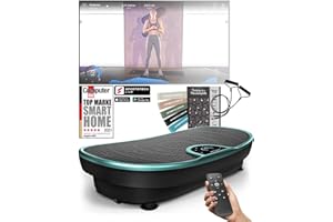 SPORTSTECH Plateforme Vibrante VP250 avec Un Design élégant | Combustion des Graisses et développement Musculaire | Moteur Silencieux | 7+1 programmes d'entraînement, y Compris Option Yoga | avec Bluetoot