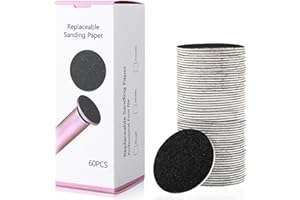 Dimeho Schleifscheibe Pediküre, 60 Stück Schleifpapier Schleifscheiben für Elektrische Fußfeile Ersetz Schleifpapie (180)