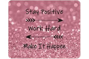 ITNRSIIET Tappetino per Mouse, 26x21cm, Base in Gomma Antiscivolo, Bordi cuciti resistenti, Compatibile con Mouse Ottici, Wireless e Laser, Design Moderno, Citazioni piuttosto ispiratrici