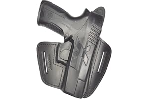 VlaMiTex B22 Fodero per Pistola Beretta Px4 Storm Full Size e Compact in Pelle Nero