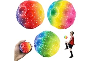 PANYI 3 Stück Moon Ball,7cm Mehrfarbig Space Moon Ball,Planeten HüPfbäLle,Super High Bouncing Galaxy Ball,Kinderpartygeschenke,die Leicht zu Greifen und zu Fangen Sind