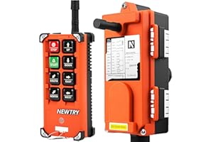 NEWTRY Control remoto de grúa inalámbrica 12V, transmisor de alta calidad y receptor para la grúa de elevación industrial (transmisor + receptor DC 12V)