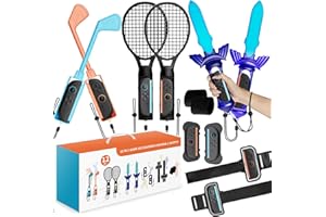 NARGOS 2025 Nintendo Switch 2 Sports Zubehör 12-in-1 Set – Das ultimative Set für Familien-Party-Spiele und perfekte Geschenkidee für Kinder! Speziell entwickelt für beliebte Spiele wie Switch Sports, Mario