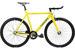 FabricBike Light - Vélo Fixie, Fixed Gear, Single Speed, Cadre et Fourche Aluminium, Roues 28", 3 Tailles, 6 Couleurs, 9,45 kg (Taille M)