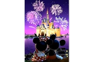 DAERLE Cute Mouse Pittura Diamante Fai da Te, 5D Cartone Animato Diamond Painting Kit Completo per Adulti, Anime Diamant Painting per Bambini, Decorazioni per Casa 30x40cm