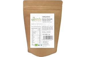 Organic Swaad Finger Millet (Ragi) Flour 1kg EU, USDA and India Organic Certified