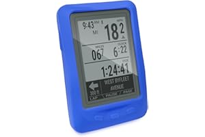 TUFF LUV Tuff-Luv Étui de Protection en Silicone et Protecteur d'écran pour Wahoo Elemnt GPS - Bleu