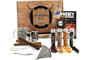 LOUISE & GASTON L&G® Persönliches Whisky-Gewürz-Entdeckungsset - Exklusives DIY-Set für Mann/Frau, Originelle Geschenkidee Weihnachten, Geburtstag, Valentinstag, Unvergessliche Heimerlebnisse
