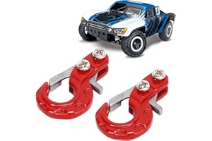 equlup RC Escalada Coche Tracción Cuerda Gancho, 2 Piezas 24x13,5 mm aleación de Aluminio RC Metal Remolque Gancho Winch Hook para SCX10 D90 D110 TF2 1/10 Coche RC Crawler Parte de actualización