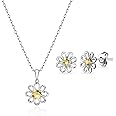 Philip Jones Daisy Set Created with Zircondia® Crystals