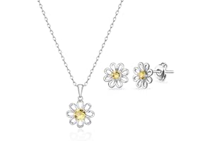 Philip Jones Daisy Set Created with Zircondia® Crystals