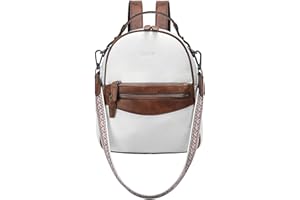 RAVUO Sac A Dos Femme,Mini Sacs À Main Portés Femme Elegant Petit Sac A Dos En Cuir Pu Mignon Sac A Dos Fille Convertible Sac À Dos Cartables Trois Façons Pour Voyage Collège