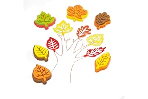 Baker Ross Tampons Feuilles en Mousse (Paquet de 10) Loisir Créatifs pour Enfants