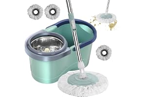 Cleaning MOP System - Automatisk med hjul, hushållsgolv snurrmopp