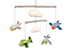 Sigikid móviles Mädchen und Jungen Juguetes para bebés, Recomendado Desde el Nacimiento, Color Multicolor/Aviones, única (42535)