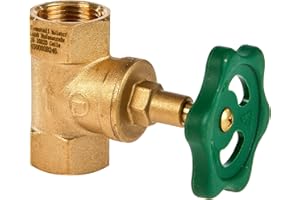 Cornat T571322 Llave de paso recta, latón, sin vaciado, rosca interior a ambos lados de 3/4, 1 unidad